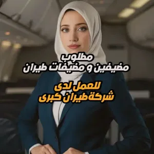 مطلوب مضيف طيران / مضيفة طيران للعمل لدى شركة طيران