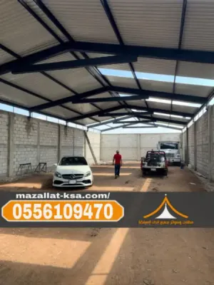 إنشاء هناجر ومستودعات ساندوتش بانل بجودة عالية في مكة والطائف | 0556109470