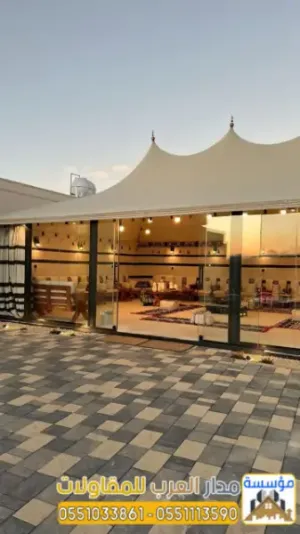 بناء بيت شعر واجهة زجاج تركيب خيم زجاجية في الرياض | 0551033861