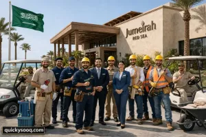 مطلوب موظفين وسائقين وعمال للعمل ضمن مشروع فندق جميرا البحر الاحمر في السعودية