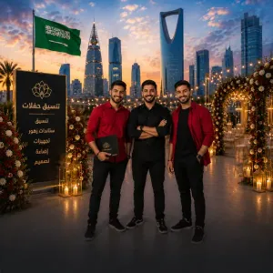 مطلوب موظفين حفلات للعمل في الرياض في مجال تنسيق الحفلات وستندات الورود والأزهار! للعمل في السعودية براتب ممتاز