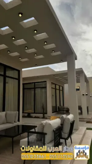 تشطيب مجالس عربية ومودرن بالرياض مع بناء ملاحق خارجية فاخرة | 0551033861
