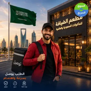 مطلوب عامل توصيل طلبات مطعم للعمل في السعودية براتب ممتازة وإكراميات يومية جيدة (السكن_متوفر_مجانآ)