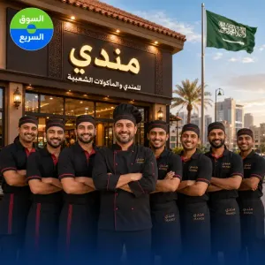 مطلوب عمال و مباشرين للعمل في مطعم مندي مشهور جدآ في الخبر و براتب ممتاز . متاح لجميع الجنسيات