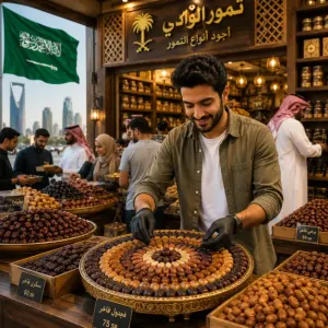 مطلوب موظف تنسيق صواني تمور للعمل في محلات تمور مشهورة في السعودية وبراتب ممتاز