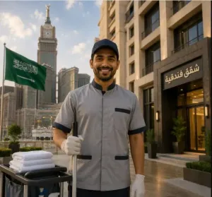 مطلوب عامل للعمل في شقق فندقية في مكة المكرمة وبراتب ممتاز