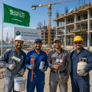 مطلوب صنايعية دهان وكهربائي وسباك وفني تكييف وتبريد للتوظيف الفوري في الجبيل في السعودية وبراتب ممتاز