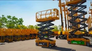 Scissor lifts for rent, electric scaffolding for rent, worker lifting platforms for rent