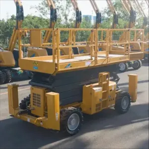 Scissor lifts for rent, electric scaffolding for rent, worker lifting platforms for rent