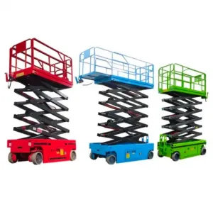 Scissor lifts for rent, electric scaffolding for rent, worker lifting platforms for rent