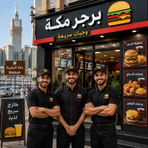 مطلوب ثلاثة موظفين مطعم للعمل في مطعم في مكة المكرمة وبرواتب ممتازة