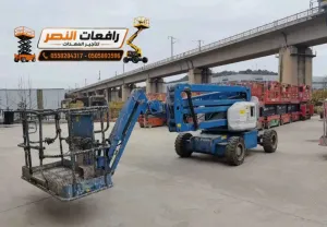 مان لفت كهربائي للايجار المدينة المنورة  | Electric Man Lift منصة رفع 8م 10م 12م 16م