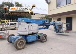 مان لفت كهربائي للايجار المدينة المنورة  | Electric Man Lift منصة رفع 8م 10م 12م 16م