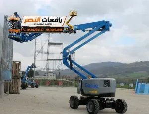 مان لفت كهربائي للايجار المدينة المنورة  | Electric Man Lift منصة رفع 8م 10م 12م 16م