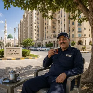مطلوب حارس عمارة للعمل في حراسة عمارة سكنية في المدينة المنورة علمآ أن السكن متوفر وبراتب جيد
