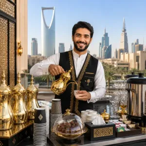 مطلوب مسؤول بوفيه شاي و قهوة للعمل في مطعم في السعودية وبراتب ممتاز