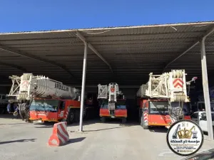 كرين تلسكوبي ساحات بالدمام || Crane rental Dammam || موديل حديث 30 طن 60 طن 100 طن || تاج المملكة
