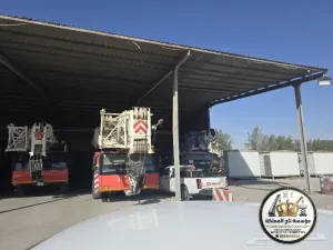 كرين تلسكوبي ساحات بالدمام || Crane rental Dammam || موديل حديث 30 طن 60 طن 100 طن || تاج المملكة