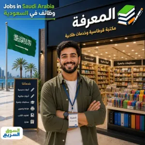 مطلوب موظف للعمل في مكتبة قرطاسية و خدمات طلابية في السعودية وبراتب ممتاز