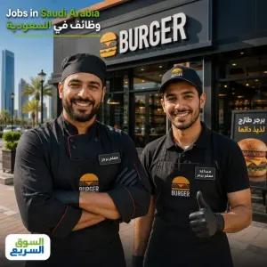 مطلوب موظفين للعمل في مطعم برجر في السعودية علمآ أن التوظيف فوري