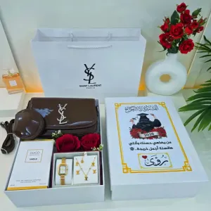 بوكس اهداء مع شنطة_راقيه  خامه جلديه عالية الجوده