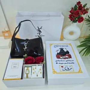 بوكس اهداء مع شنطة_راقيه  خامه جلديه عالية الجوده