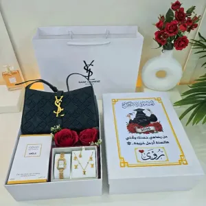 بوكس اهداء مع شنطة_راقيه  خامه جلديه عالية الجوده