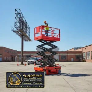 سيزر لفت للايجار في جدة | رافعات مقصية للايجار # 6متر_ 8متر _10متر _12متر_ 16متر_ 18متر
