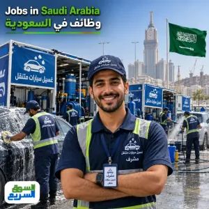 مطلوب شخص أمين ونشيط للعمل بوظيفة مشرف مغسلة سيارات متنقلة في مكة المكرمة وبراتب ممتاز جدآ