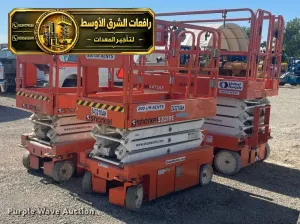 تاجير سيزر لفت في جدة | رافعة مقصية سقالات كهربائية جميع المقاسات