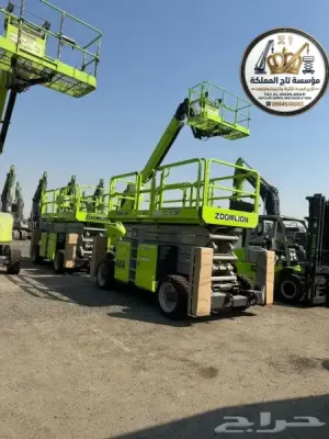 رافعة مقصية 8 متر 10 متر 12 متر 14 متر 16 متر للإيجار بالخبر | سيزر لفت كهرباء وديزل | Scissor Lift Rental Khobar