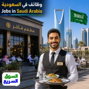 مطلوب ويتر نادل موظف تقديم طعام للعمل في مطعم في السعودية براتب جيد وإكراميات ممتازة علمآ أن السكن و الأكل متوفر للموظفين