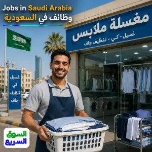 مطلوب عامل نشيط للعمل في مغسلة ملابس مشهورة في السعودية براتب ممتاز