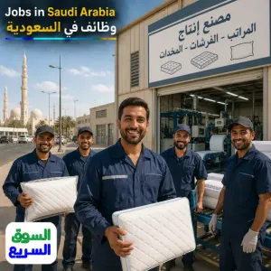 مطلوب عمال تشغيل ماكينة إنتاج مراتب وفرشات طبية للعمل في شركة المدى العالي الصناعية - ميدكال سليب في المدينة المنورة وبراتب ممتاز