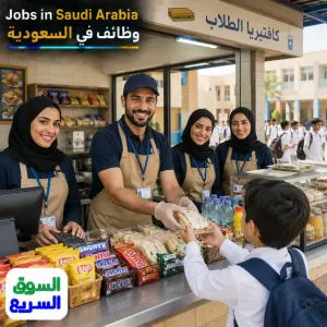 مطلوب موظفين وموظفات فورآ للعمل في المقاصف المدرسية في بيع الأطعمة والسكاكر للطلاب والطالبات في مدارس الرياض