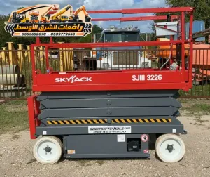 سيزر لفت للايجار في جدة | رافعات مقصية يومي اسبوعي شهري | scissor lift rental in jaddah