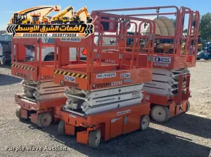 سيزر لفت للايجار في الدمام | رافعات مقصية يومي اسبوعي شهري | scissor lift rental in Dammam