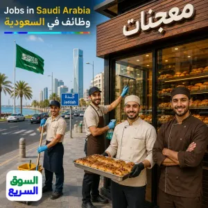 مطلوب عمال فورآ للعمل في محل معجنات في جدة برواتب ممتازة - السكن متوفر مجانآ