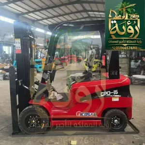 إيجار فوركلفت كهربائي 1.5 طن الرياض - بديل السقالات يوفر 80% وقت وتكلفة - رؤية المملكة