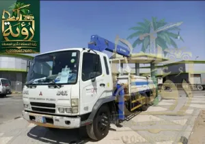 تأجير بوم لفت 5 طن للإيجار - تركيب واجهات زجاجية في مشاريع نيوم THE LINE - بعد 3 طن الآن 5 طن