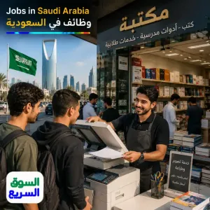 مطلوب موظف للعمل على ماكينة تصوير أوراق في مكتبة قمم الإنجاز لخدمات الطلاب في حي إشبيلية في الرياض وبراتب ممتاز
