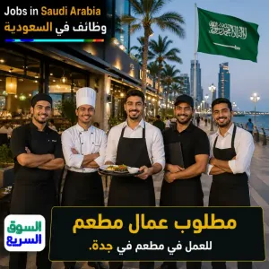 مطلوب عمال مطعم للعمل في مطعم في جدة علمآ أن وجبات الطعام والسكن متوفرين مجانآ وبراتب جيد - متاح لجميع الجنسيات