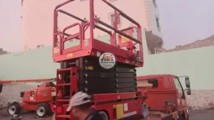 رافعة مقصية للإيجار بمكة | سيزر لفت 8 متر 10 متر 12 متر 14 متر 16 متر | جدة - الجموم | تأجير منصات رفع 🕋