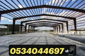 تنفيذ وتركيب |مظلات| سواتر |مستودعات| سنادويش بانل✓ جميع انواع الحداده✓الرياض