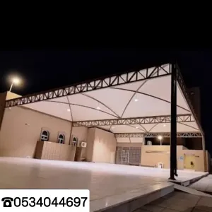 تنفيذ وتركيب |مظلات| سواتر |مستودعات| سنادويش بانل✓ جميع انواع الحداده✓الرياض