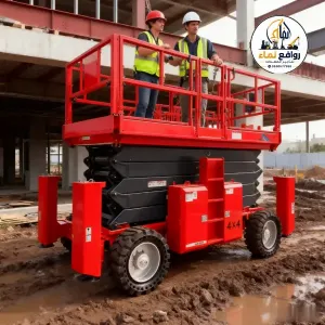 سيزر لفت للإيجار الخبر (Scissor Lift Rental Khobar) ⚡ رافعة مقصية (Manlift) كهربائي وديزل 🛠️ يومي وشهري ⇦ السامي للمعدات