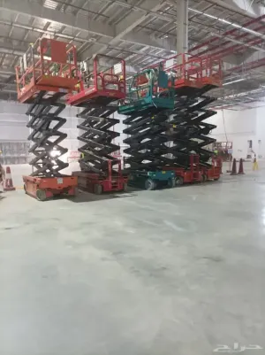 سيزر لفت للإيجار القطيف وسيهات (Scissor Lift Rental Qatif) ⚡ رافعة مقصية (Manlift) كهربائي وديزل 🛠️ يومي وشهري ⇦ السامي للمعدات