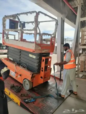 سيزر لفت للإيجار الأحساء (Scissor Lift Rental Al-Ahsa) ⚡ رافعة مقصية (Manlift) كهربائي وديزل 🛠️ يومي وشهري ⇦ السامي للمعدات