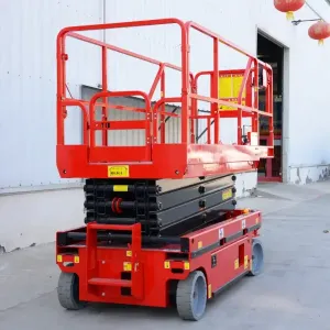 سيزر لفت للإيجار بقيق (Scissor Lift Rental Abqaiq) ⚡ رافعة مقصية (Manlift) للخدمات الشاقة 🛠️ يومي وشهري ⇦ السامي للمعدات