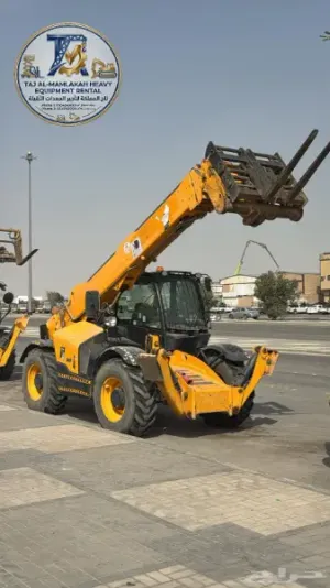 تليهندر JCB للإيجار الأحساء | رافعة تلسكوبية 7م - 10م - 14م - 18م | حمولة 2.5 - 4 طن